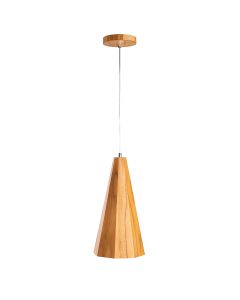 Angular Pendant Light - Teak Veneer