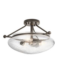 Belle 3 Light Semi-Flush - Olde Bronze