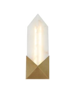 Caesar Small LED Wall Light - Vintage Brass
