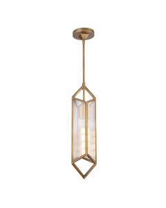 Cairo 1 lt Pendant - Vintage Brass
