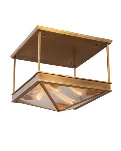 Cairo 4 lt Semi-Flush - Vintage Brass