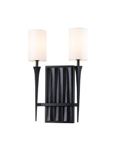 Crest 2 lt Wall Light - Matte Black
