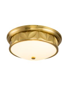 Epsilon 3 lt Ceiling Flush - Aged Brass