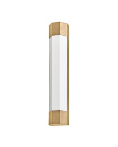 Facet Large LED Wall Light - Heritage Brass