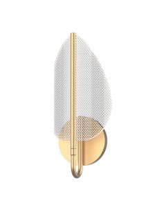 Floriana 1 Leaf LED Wall Light - Natural Brass