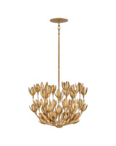 Flora 3 lt Duo-Mount Pendant - Burnished Gold