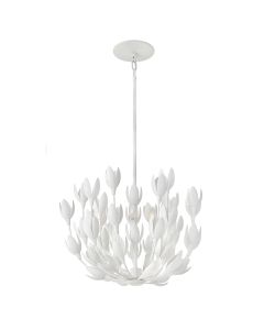 Flora 3 lt Duo-Mount Pendant - Textured Plaster