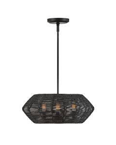Luca 3 lt Duo-Mount Pendant - Black