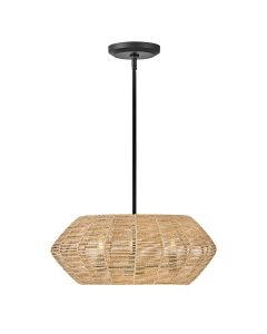 Luca 3 lt Duo-Mount Pendant - Black/Camel