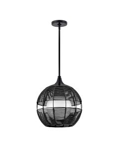 Maddox 1 lt Small Outdoor Pendant - Black