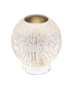 Marni Small LED Table Lamp - Natural Brass