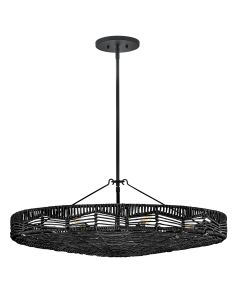 Ophelia 6 lt Duo Mount Pendant - Black