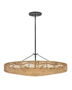 Ophelia 6 lt Duo Mount Pendant - Black/Camel