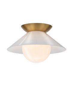 Saucer 1 lt Flush - Aged Brass
