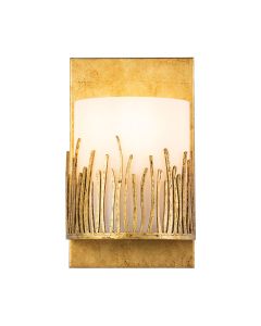 Sawgrass 1 lt Wall Light - Gold Leaf with Antique Glaze