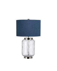 Sola 1 Light Table Lamp - Breton Shade - Polished Nickel