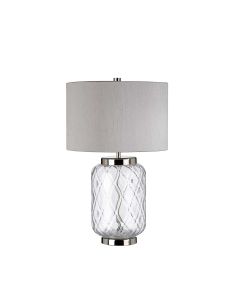 Sola 1 Light Table Lamp - Titanium Shade - Polished Nickel