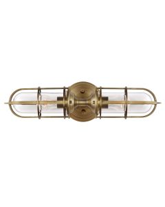 Urban Restoration 2 Light Wall Light - Dark Antique Brass