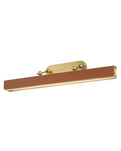 Valise Picture Large LED Picture Light - Vintage Brass/Cognac Leather