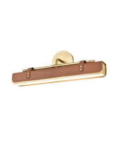 Valise LED Wall Light - Vintage Brass/Cognac Leather