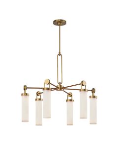Wynwood 6 lt Chandelier - Vintage Brass
