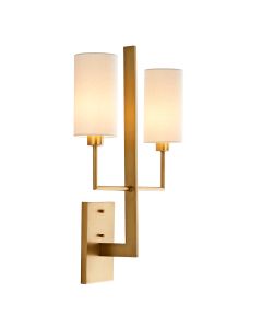 Blade 2 lt Wall Light - Antique Brass