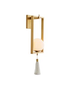 Trapeze 1 lt Wall Light - Antique Brass