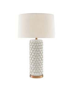 Calla Lily 1 lt Table Lamp - Cream / Antique Brass