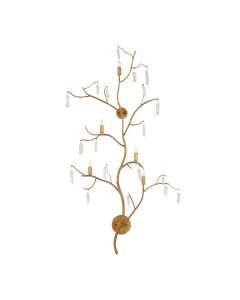 Forest Light 5 lt Large Wall Light - Washed Lucerne Gold / Natural