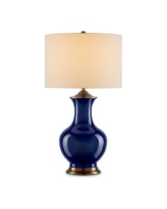 Lilou 1 lt Table Lamp - Blue / Antique Brass