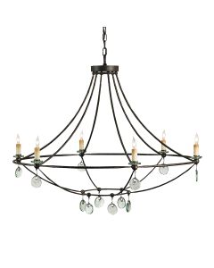 Novella 6 lt Large Chandelier - Mayfair / Clear