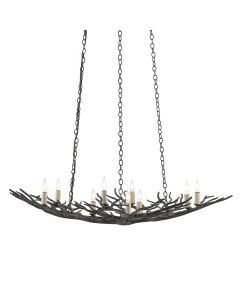 Rainforest 9 lt Small Chandelier - Rustic Bronze