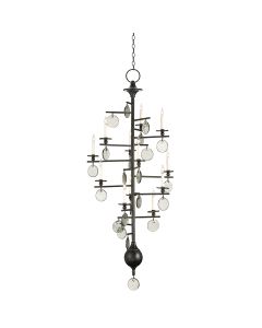 Sethos 12 lt Long Chandelier - Old Iron