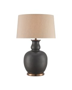 Ultimo 1 lt Table Lamp - Matte Black / Antique Brass