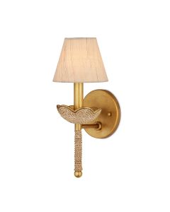 Vichy 1 lt Wall Light - Contemporary Gold Leaf