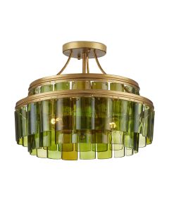 Vintner 3 lt Semi-Flush - Contemporary Gold Leaf
