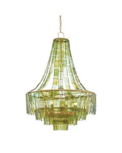 Vintner 7 lt Chandelier - Dark Contemporary Gold Leaf