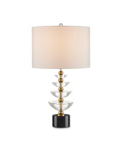Waterfall 1 lt Table Lamp - Brass