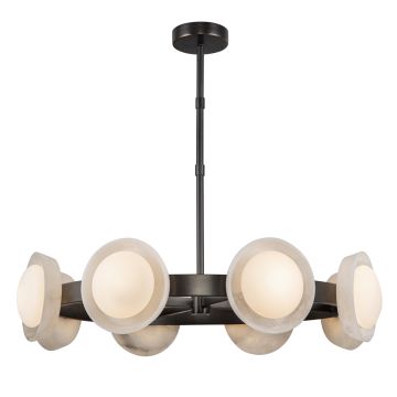 Alonso 8 lt LED Chandelier Pendant - Urban Bronze