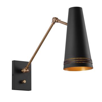 Brickell 1 lt Adjustable Wall Light - Matte Black