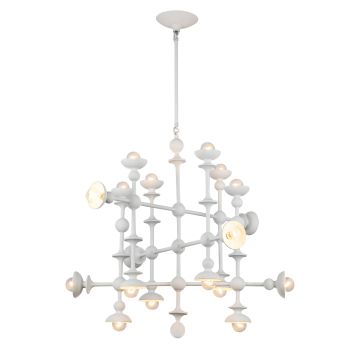 Cadence 18 lt Chandelier - Antique White