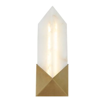 Caesar Small LED Wall Light - Vintage Brass