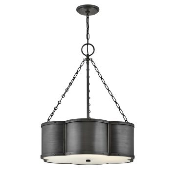 Chance 3 lt Pendant - Blackened Brass