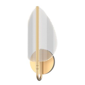 Floriana 1 Leaf LED Wall Light - Natural Brass