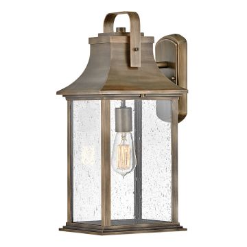 Grant 1 Light Large Wall Lantern - Burnished Bronze