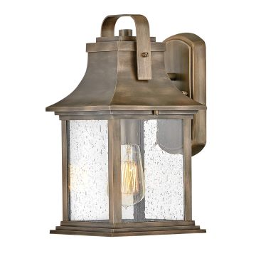 Grant 1 Light Small Wall Lantern - Burnished Bronze