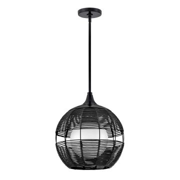 Maddox 1 lt Small Outdoor Pendant - Black