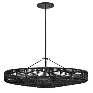 Ophelia 6 lt Duo Mount Pendant - Black