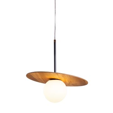 Orbit Pendant Light - Teak Veneer