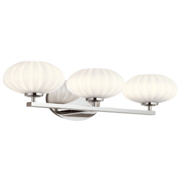Pim 3 Light Wall Light - Polished Chrome